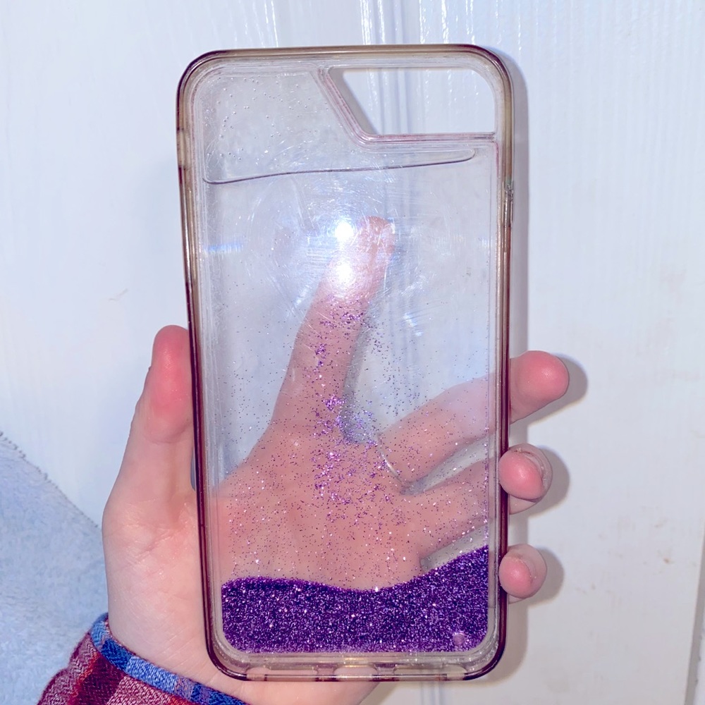 IPhone 8+ Floating Glitter Case